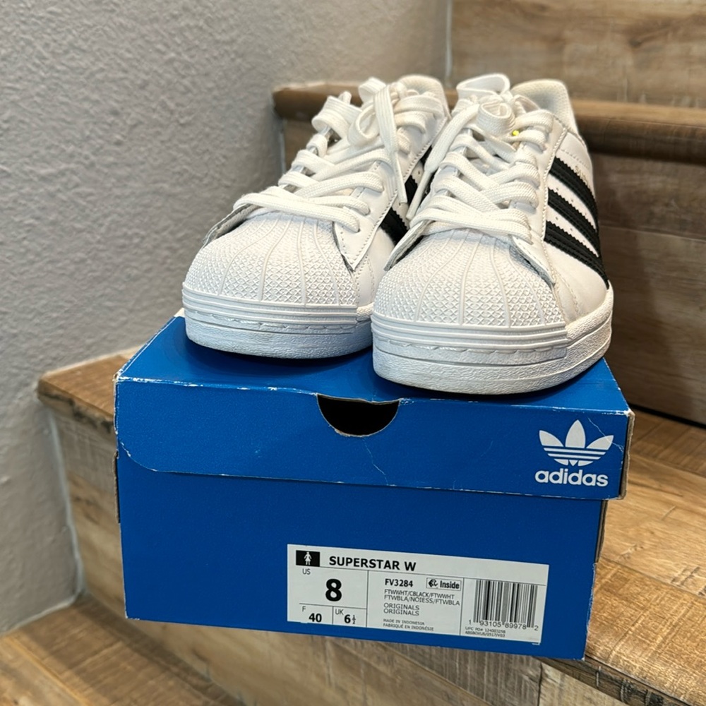 White/black adidas